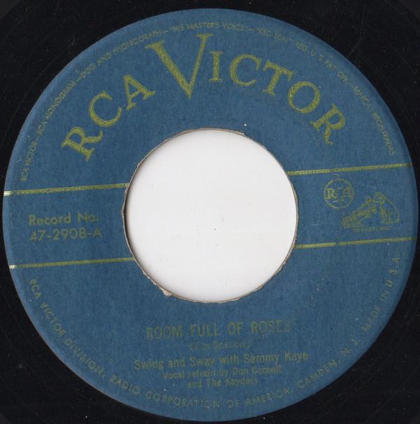 

7inch Record SWING SWAY SAMMY KAYE Room Full Of Roses 472908 RCA Victor 1949 US Jazz Used