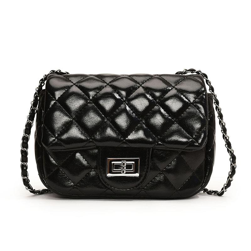 Fashion Rhombus Chain Bag Women's Spring and Summer New Simple Shoulder Bag High-end Casual Messenger Bag