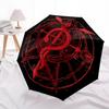 1pc Alchemy Symbol Automatic Open/close Folding Compact Umbrella, 8-Rib Sturdy Canopy, Lightweight Portable, Everyday Use, Gift, Outdoor Umbrella, Tra