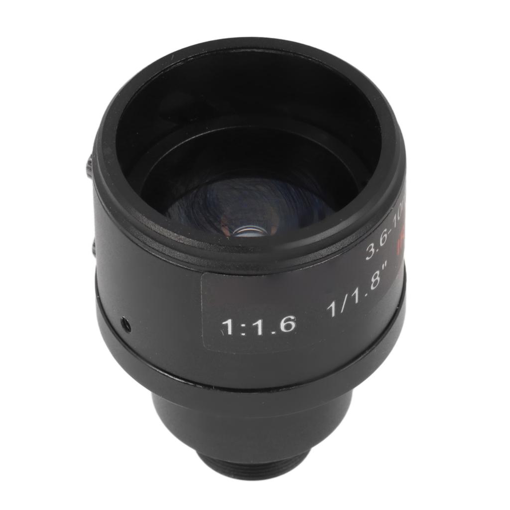 6MP 3.6‑10mm Manual Zoom Lens F1.6 1 1.8inch M12 Mount CCTV Camera Manual Focus Prime Lens for Security Video Camera