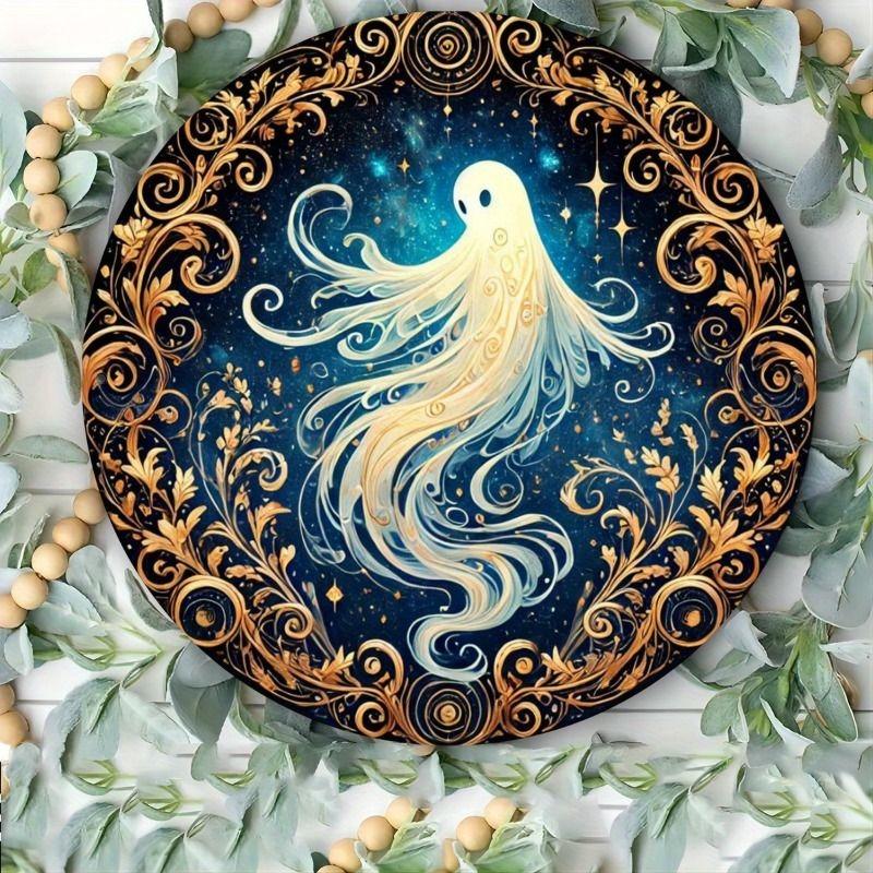 2D Flat Hanging Decorative Metal Sign Hand Painted Art