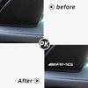 UKY5   3D Aluminum alloy Car Speaker Audio Sticker Badge Emblem Decoraiton Accessories For Mercedes Benz AMG W108 W124 W126 W140 W168