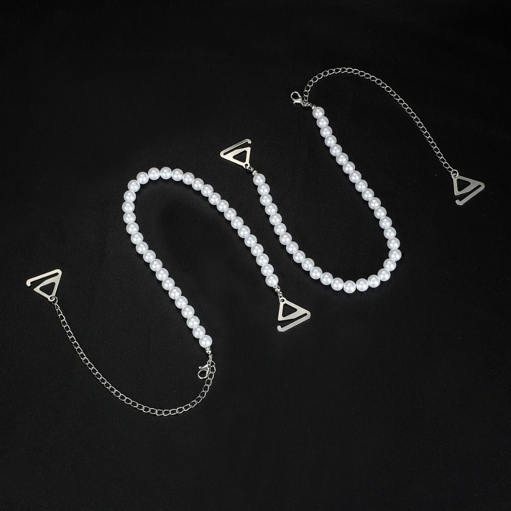 Removable Underwear Shoulder Strap Sexy Off-the-shoulder Bra Shoulder Belts Pearl Bra Straps  Tops
