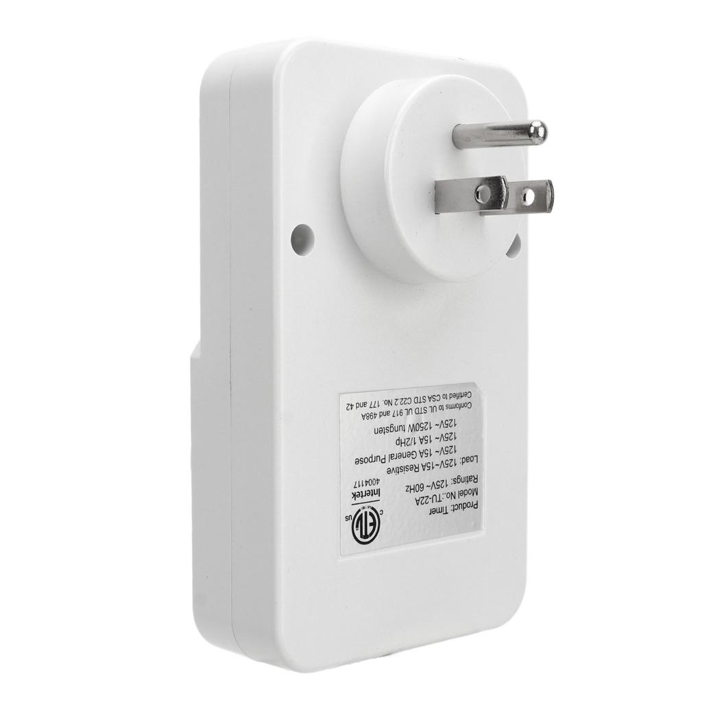 Mechanical Outlet Timer 24 Hours Cycle 3 Prong 2 Modes Light Indicator Plug In Electric Timer for
