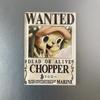 Kreativní magnet s plakátem Wanted z One Piece - Anime Kreslená Dekorace na ledničku & Samolepka na vzkazy