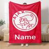 Custom Name Ajax Theme Printed Blanket Perfect For Couch Bed Travel Outdoor Use Machine Washable Cozy Durable