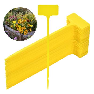 30 Pcs Plant Labels T-shape Plastic Waterproof Plant Tags Easy To Write Garden Markers for Outdoor Indoor Potted Plants Yard Patio