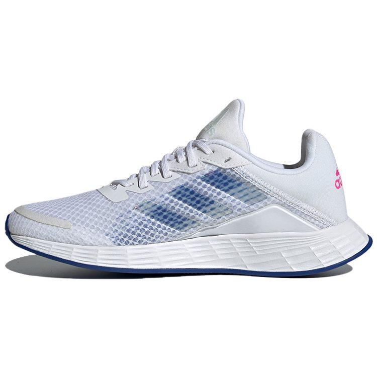 adidas Duramo Sl Comfortable Textile, Synthetic Leather Low Top Running Shoes Women's White Blue FY6710