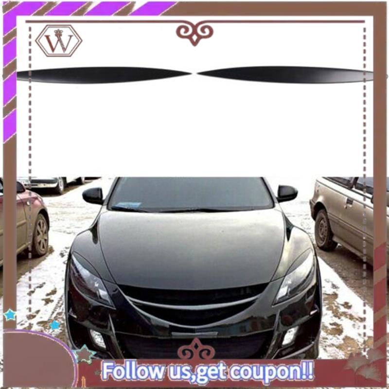 A57E-2Pcs Car Eyelids Eyebrows Headlights Covers Eyelash For Mazda 6 GH / Atenza 2008-2012