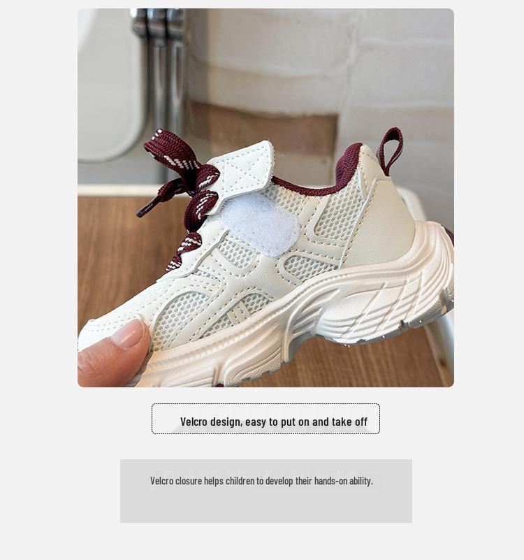 Scarpe alla moda per bambini in stile coreano - Primavera 2026: Scarpe da ginnastica leggere e comode per la corsa per ragazzi e ragazze.