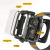 Wodoodporne Metalowe Etui Bumper na Apple Watch Ultra 49mm 46mm 45mm 44mm Pokrowiec Ochronny z Folią na iWatch Series 10 9 8 7 6 SE