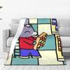 Trotro Collage Cute Cartoon Blanket Portable Fleece Sofa Throw Blanket for Couch Bedding Travel Throws Bedspread Quilt