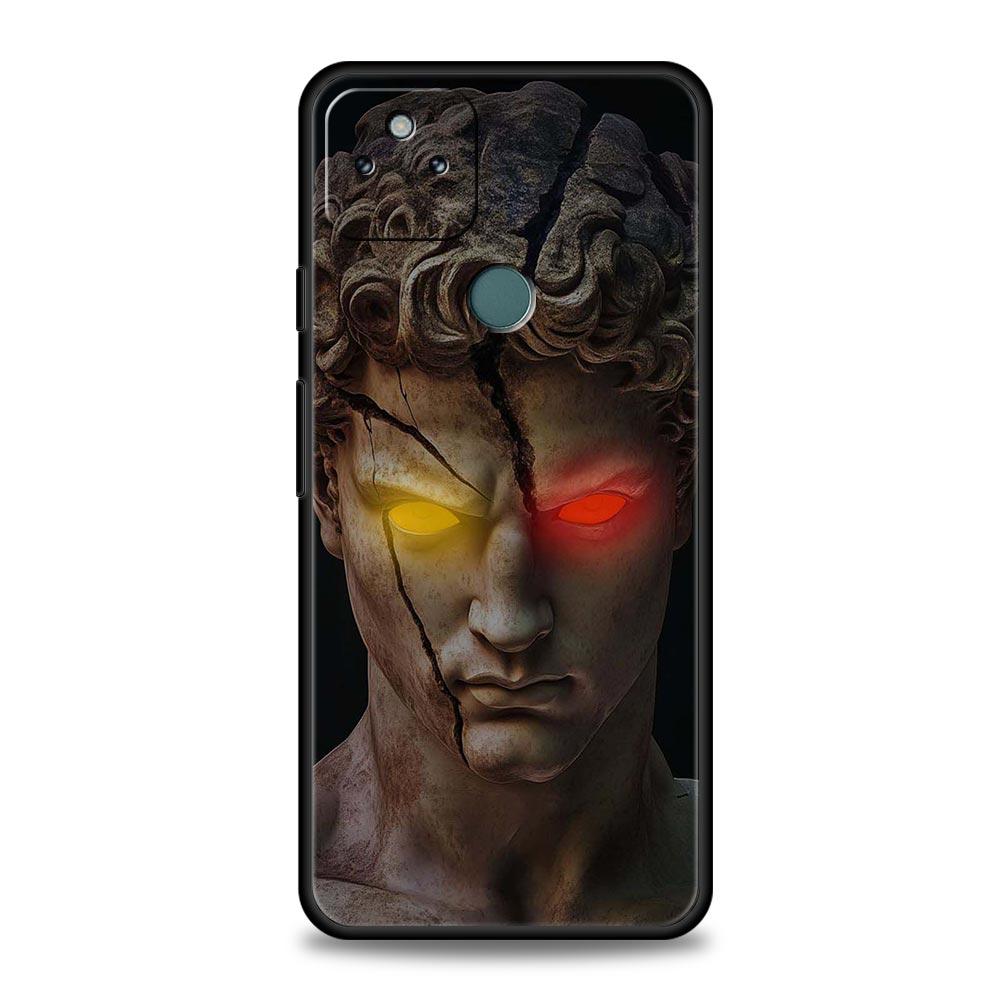 Fashion Ancient Greek Statues Phone Case Cover for Google Pixel 10 9 8 7 6 9A 8A 7A 6A Pro Shockproof Soft TPU 10 Pro XL Shell