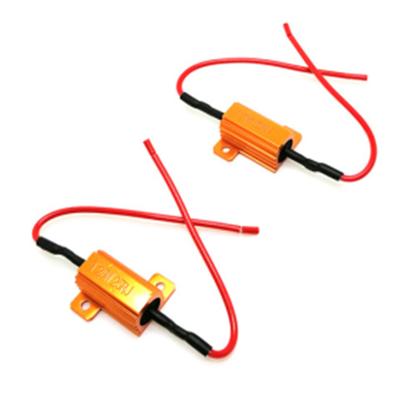 2 Pcs 10 W 25 W 50 W Load Resistor for LED Bulbs Resistors for LED Lamp, CANbus, Brake Light, Flicker