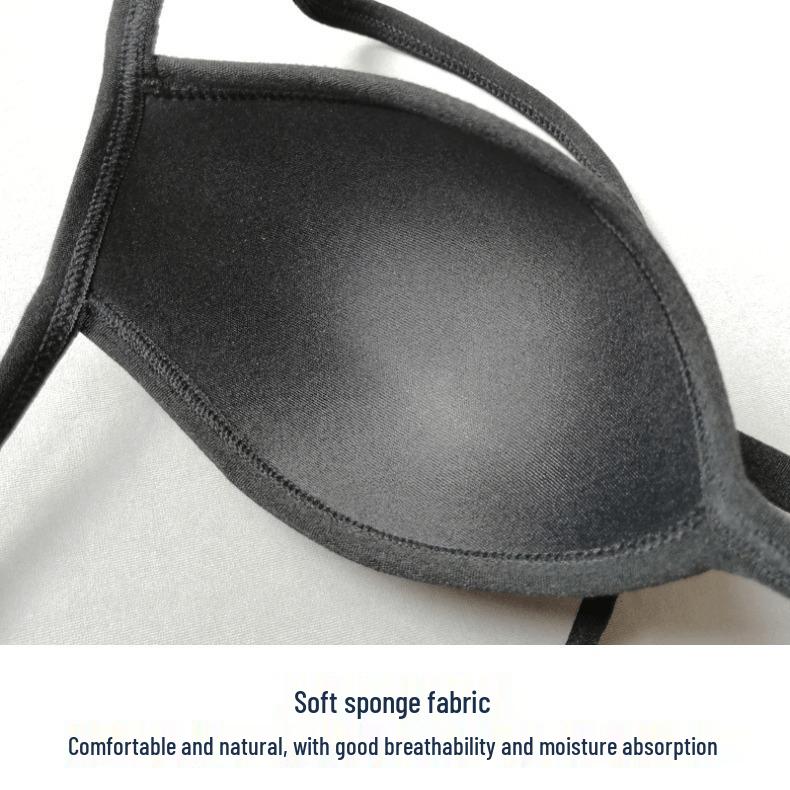 Men's Sporty Tight Thong with Sponge Crotch Protector and T-back Design
