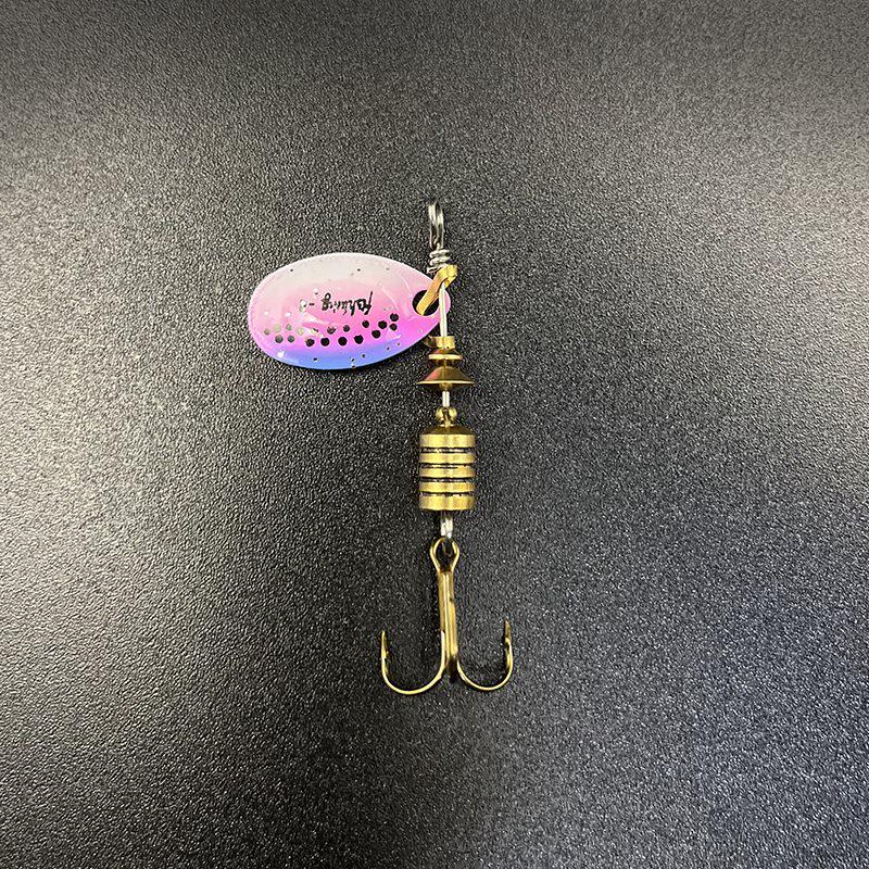 Shengshi Ji Bionic Rainbow Trout Spinner Lure with Rotating Treble Hook