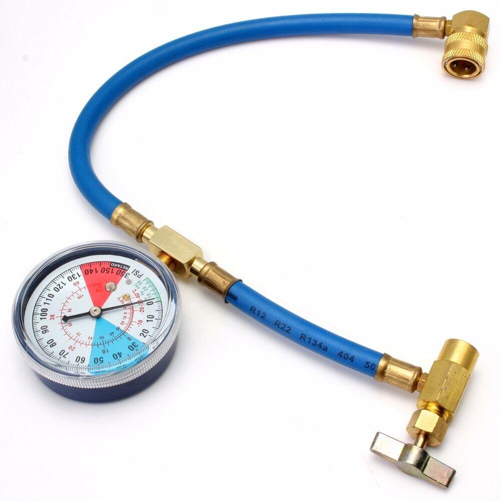 

Car AC Air Conditioner R134A Refrigerant Refill Coolant Recharge Hose Gauge Kit