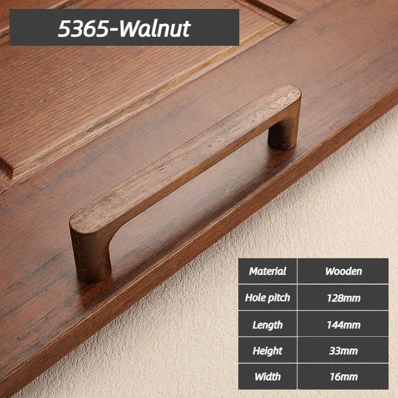 Wooden Cabinet Door Handle Cupboard Door Knob and Handle Kitchen Cabinet Knobs Wardrobe Door Handles for Furniture Hardware
