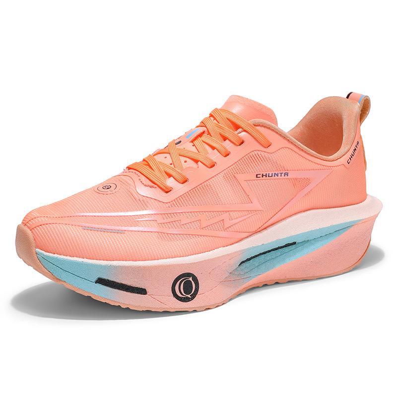 Summer male and female students physical examination racing shoes single net breathable marathon carbon board sports shoes men's shoes