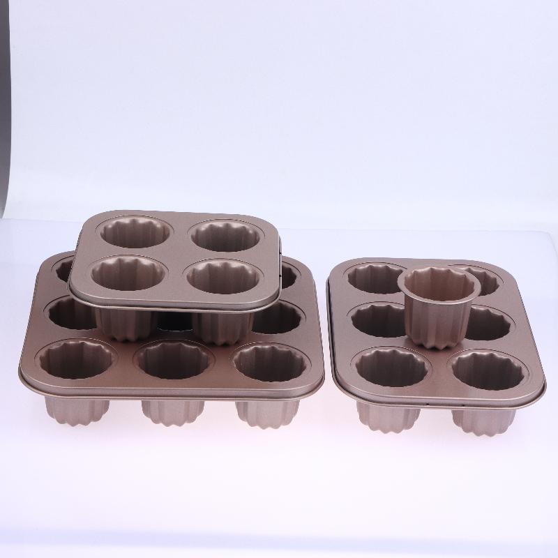 1/4/6/9 Löcher Antihaftform Kuchenform Kleine Muffin Backform Cupcake Kohlenstoffstahl Gebäckform Mini Cupcake Halter