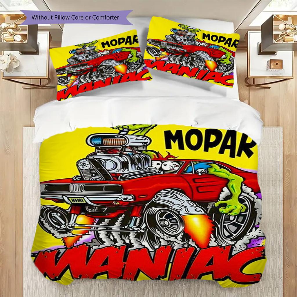 Rat Fink Iconic Mouse Mascot Threepiece Set 1 Duvet Cover 2 Pillowcase Without Core Bedding Set Christmas Birthday Gift