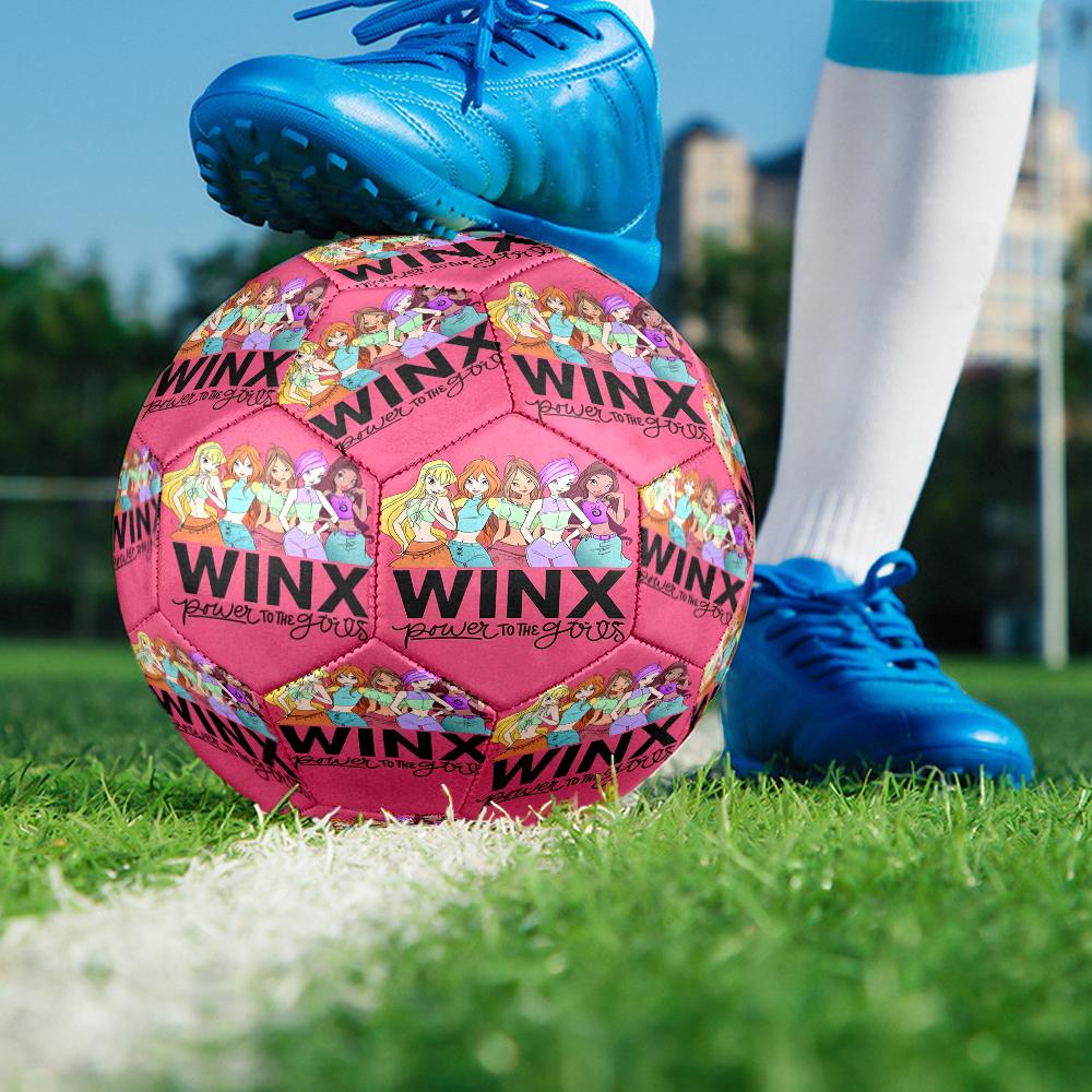 Pallone da Calcio Winx Club Taglia 5, Adatto per Partite Indoor e Outdoor, un Regalo Adatto a Tutti.