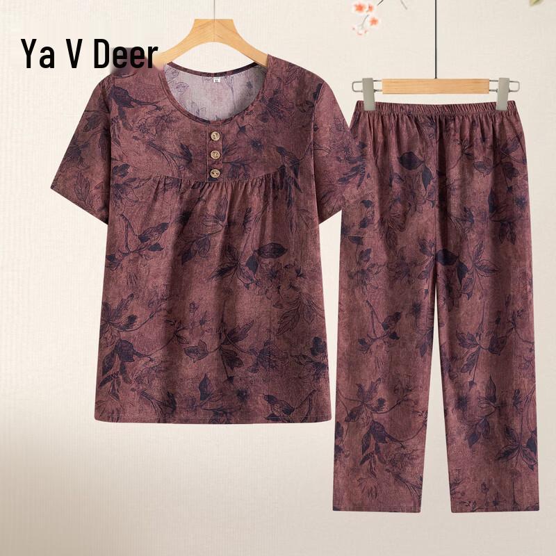 Women s Plus Size Pure Cotton Summer Pajama Set 5XL