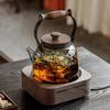 1000ML Loop-Handled Glass Teapot With Tea Strainer Infuser Restaurant Family Cooking Flower Puer Tea Kettle Kung Fu Tea Set