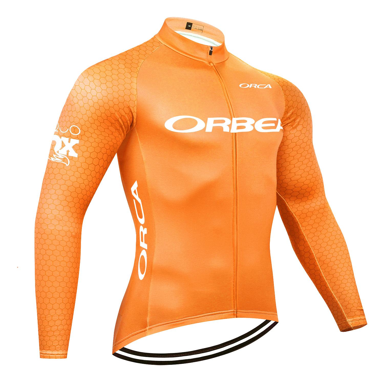 Winter 2025 Orange Cycling Jersey Team