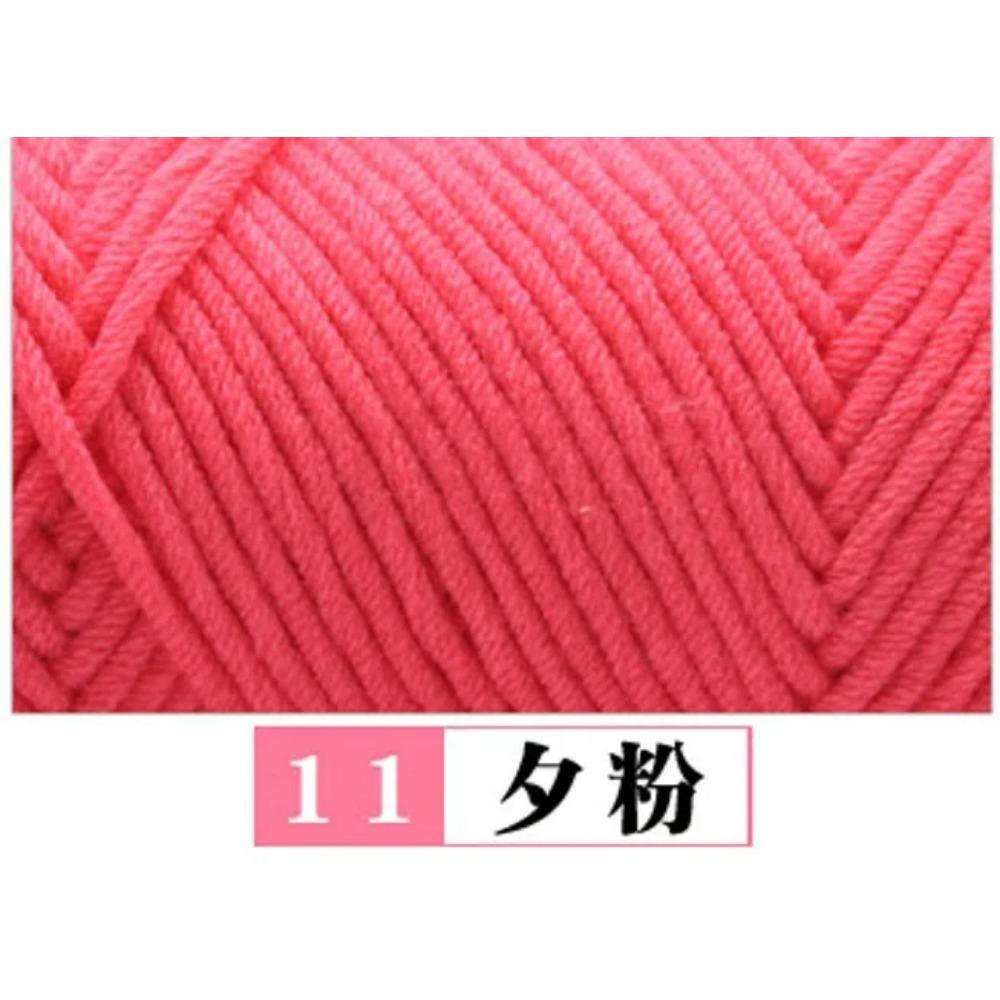 100g Pure Colour Lover Yarn Soft Milk Cotton Yarn Woolen Yarn 8 Ply Thread for Knitting Scarf Wool Handmade DIY Scarves Gift