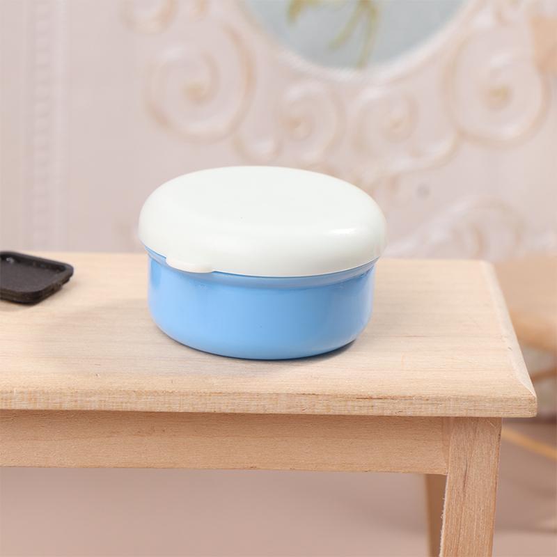 1:12 Dollhouse Miniature Lunch Box Simulation Plastic Storage Box Mini Fresh Keeping Box Food Toy Model Kitchen Tableware Decor