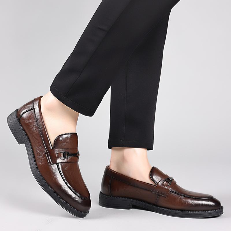 Fashion Business Leather Shoes Men Slip On Shoes Breathable Men Casual Loafers Comfortable Shoes for Men Spring Autumn Men's Moccains