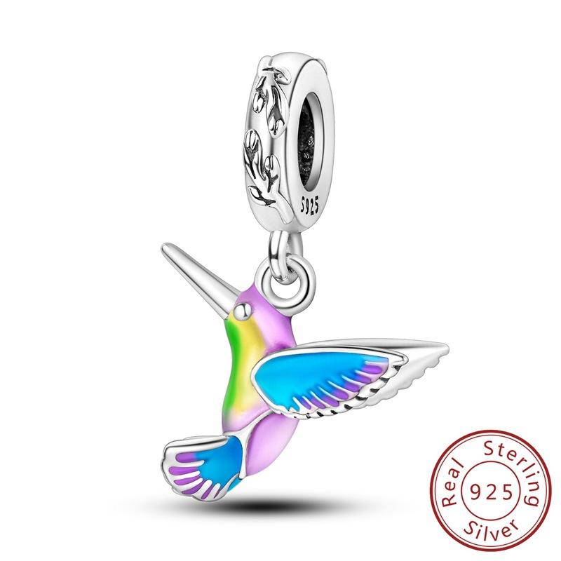 Charm Insect Butterfly Dragonfly Firefly Owl Bead Charm DIY Jewelry Accessories Bracelet