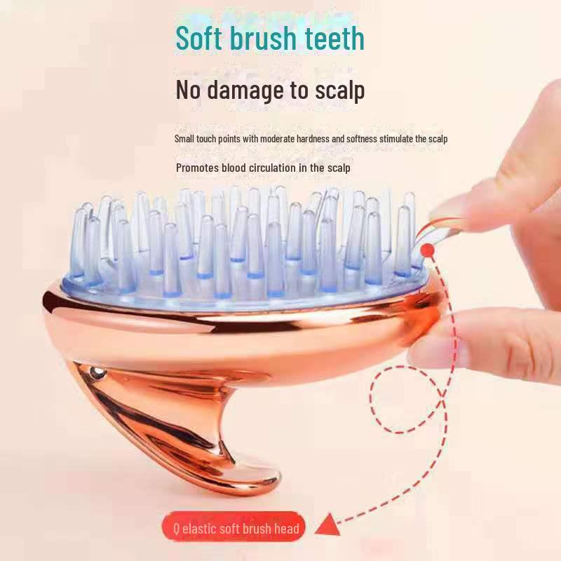 Electroplating Hair Massage Shampoo Brush - Airbag Comb & Scalp Massager