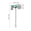 Tractor Wind Spinner Vintage Turning Wheels Metal Outdoor Stake Windmill Decoration For Flower Bed Lawn Garden Red