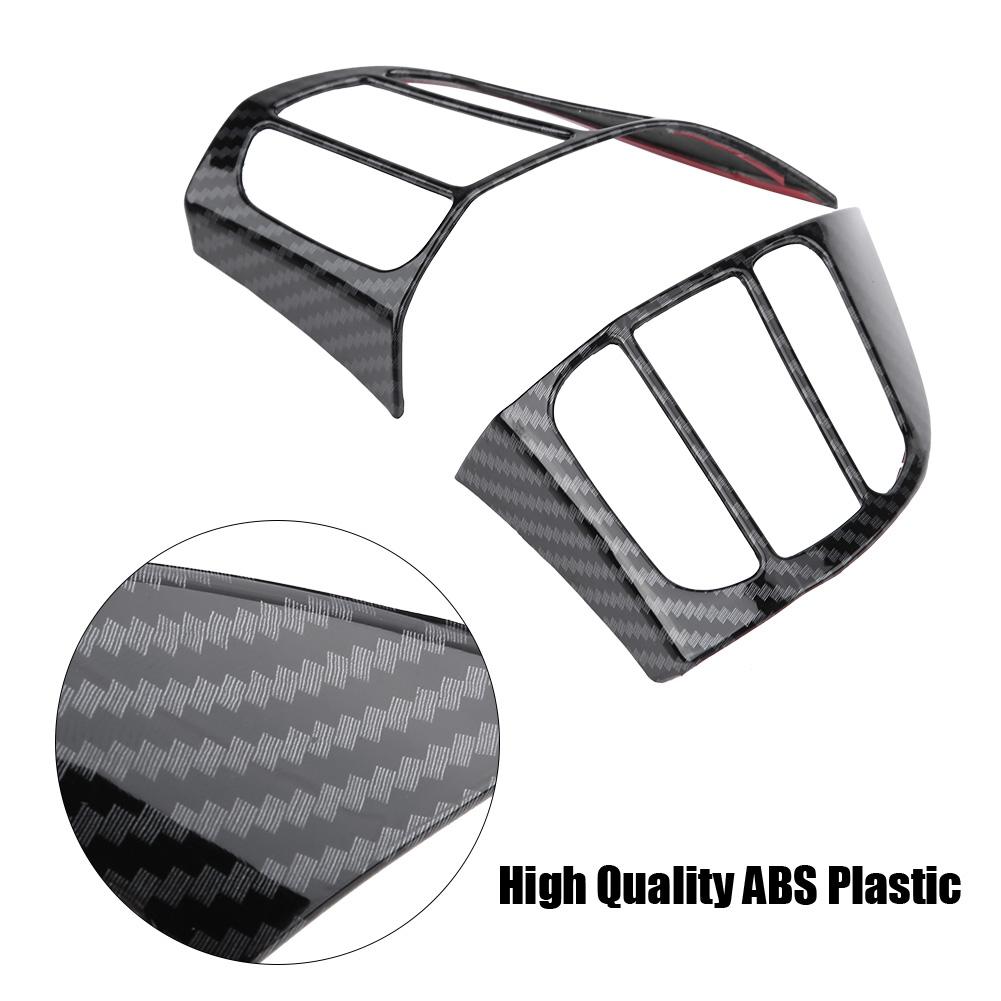 

Car Steering Wheel Cover Frame Trim for Hyundai Encino Kauai Kona 2017 2020 SUV(Carbon Fiber)