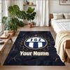 Crystal Velvet Rug Custom Name Text, Soft Non Slip Floor Mat Home DecorFC Zürich