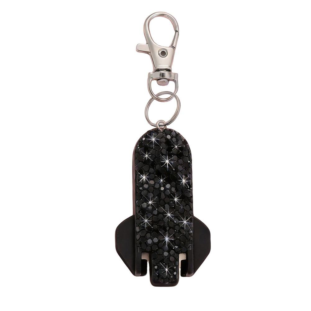 Bling Beverage Bottle Opener 2 in 1 Rhinestone Can Opener Multi-Purpose Car Key Ring Restaurant чёрный