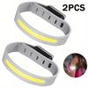 Ultra Light COB Running Wrist Light Charging Safety Wristband with One Click Operation,comfortable Rubber Strap,night Walking,cycling,jogging