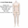 41cm Height 1/4 Scale MJD Doll Body with Neck Buckle Mechanical Joint Doll Body  Doll Customization