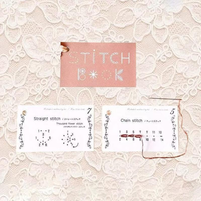 Pocket Embroidery Guide Manual From Basic Stitching To Creative Sewing Project HX6C