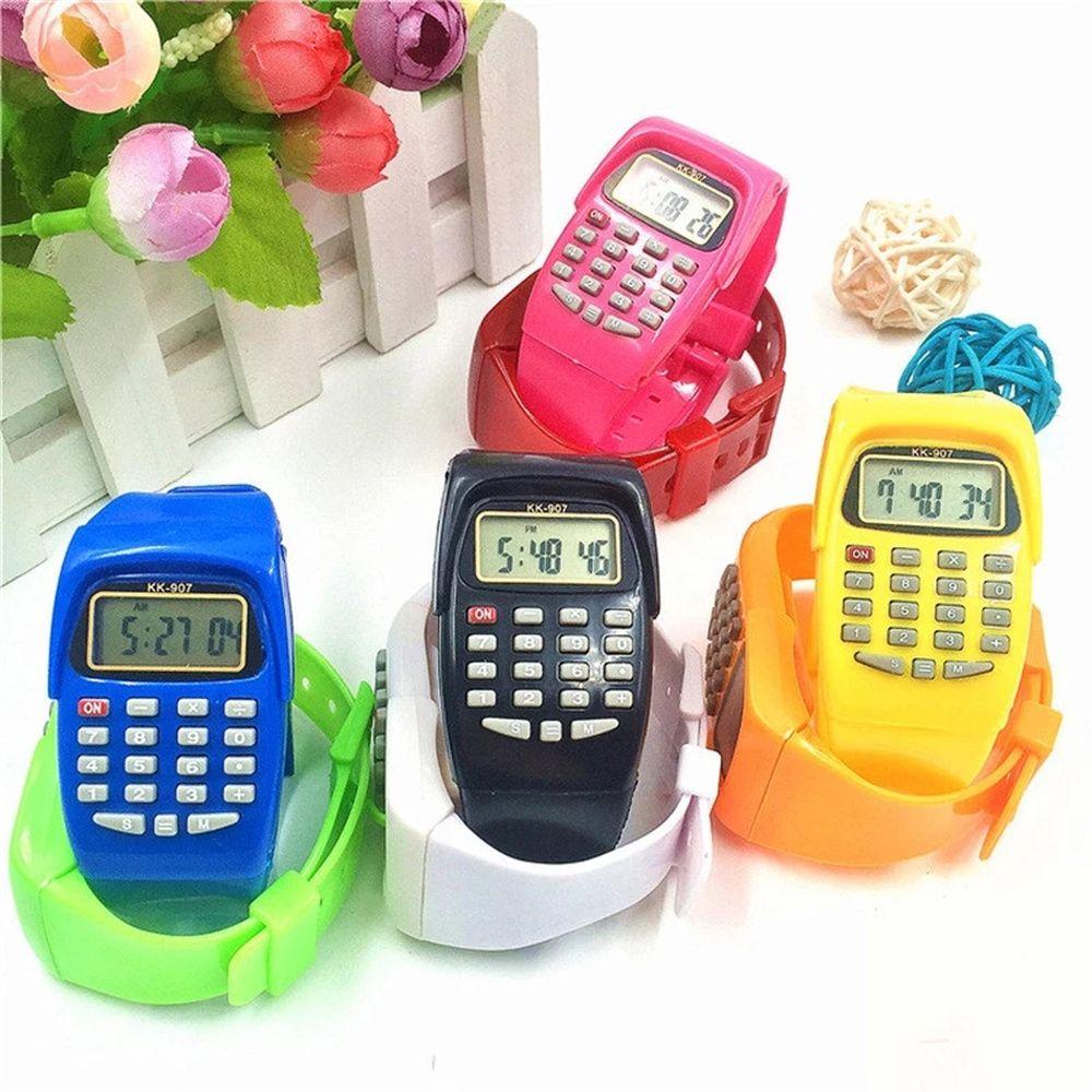 Children Watch Silicone Calculator Watch Electronic Calculator Date Electronic Watch Wrist Watch