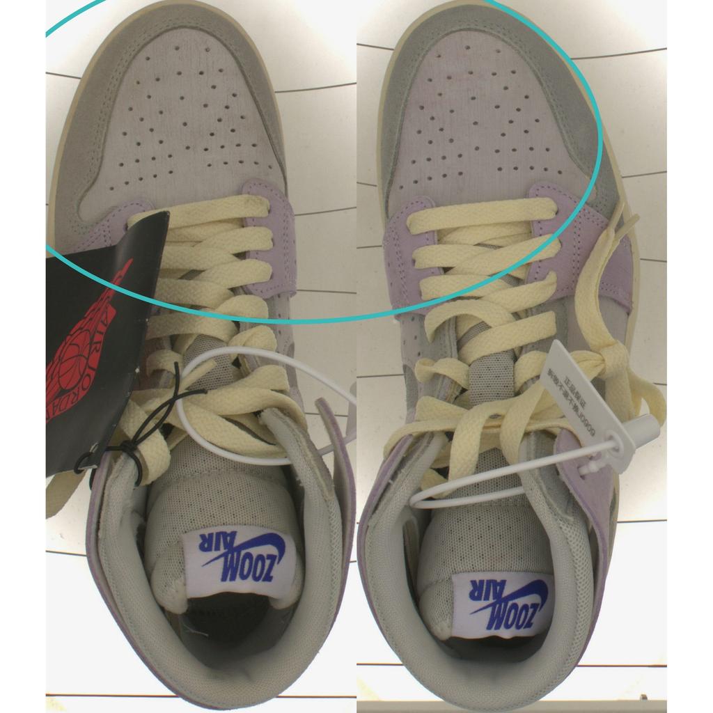 Pre-owned Jordan Air Jordan 1 High Zoom CMFT 2 Light Smoke Grey and Barely Grape DV1305-005-P26094565502559
