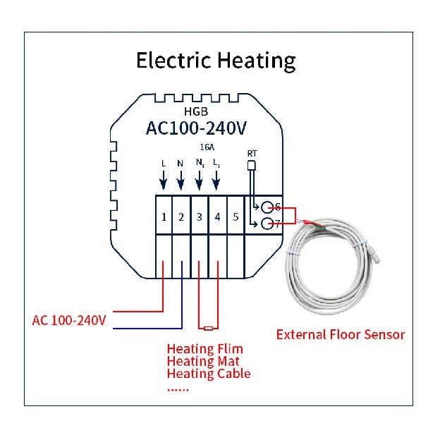 WiFi Smart Thermostat Temperaturregler Tuya Smart Life Für Fußbodenheizung Elektrischer/Wasser-Gas-Kessel Funktioniert mit Alexa Alice