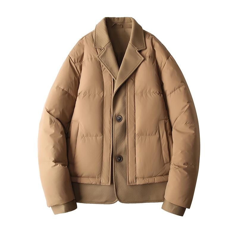 Casual Down Jacket Men's Short Winter Winter Coat New Trendy Brand Light Lapel Jacket