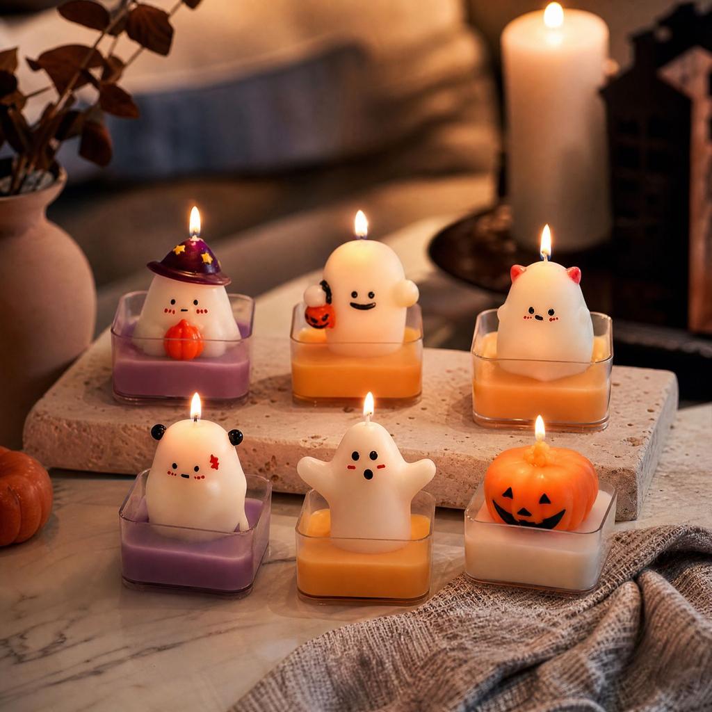 Halloween Shaped Decorative Candle for Holiday Party and Home