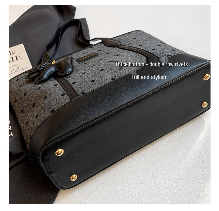 2025 Retro Women's Large-Capacity Tote & Crossbody Bag for College Students