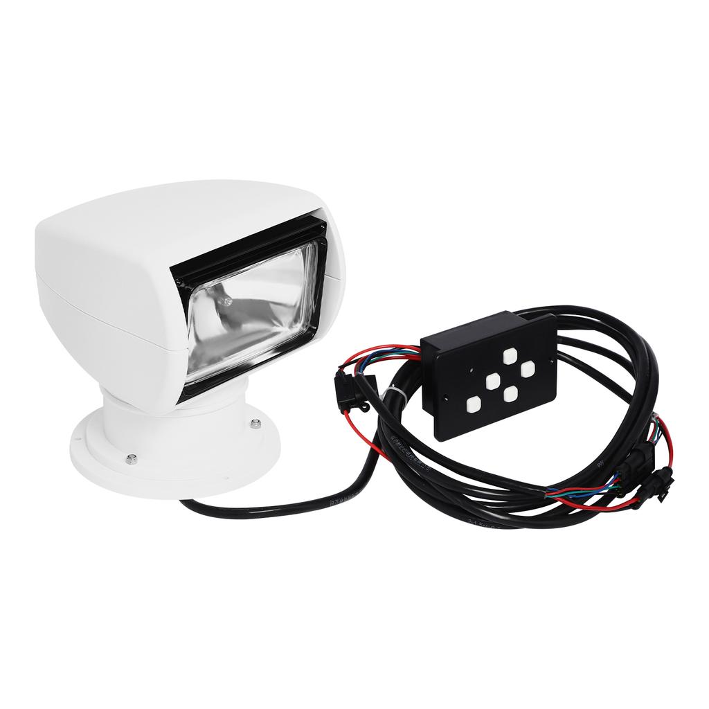 100w Spotlight Marine Remote Controlled Boat SearchLight 12v 360° Waterproof Degree Rotate Omnibearing Lighting Marine Spotlight