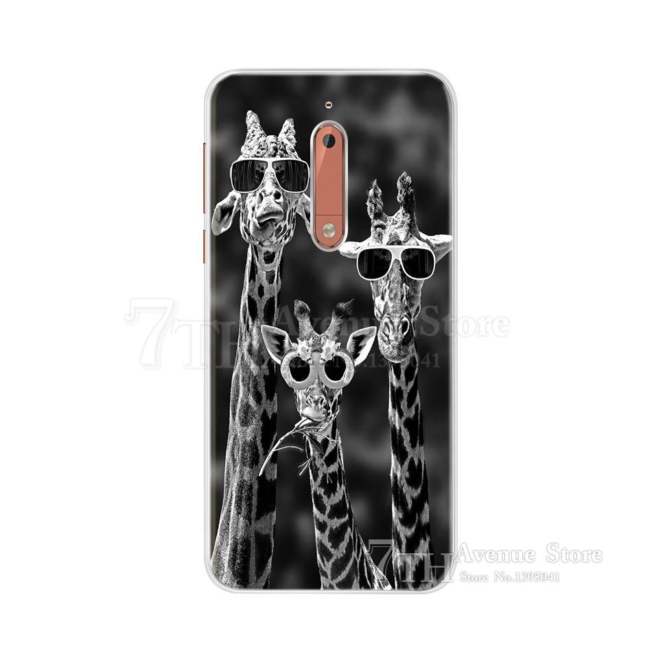 For Nokia 5 Case 5.2" Cartoon Soft Silicone TPU Phone Case For Nokia 5 Nokia5 Global Dual TA-1024 TA-1053 TA-1044 Back Cover