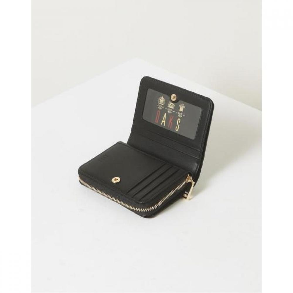 Daks Black Dd Logo Leather Wallet